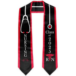 Nursing Graduation RN Stole Nursing Graduate Sash Class of 2025 Nurses Scarf Graduation Gift Idea 72“
