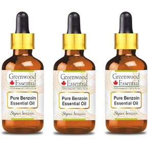 Pure Benzoin Essential Oil (Styrax Benzoin) with Glass Dropper Steam Distilled 15ml (0.50 oz)