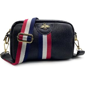Small Crossbody Bags for Women Bee Purses Trendy Designer Cell Phone Purse Mini Shoulder Handbag (A-Black)
