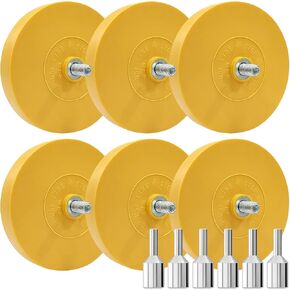 Rubber Eraser Wheel Decal Remover Stripe Off Wheel,Pinstripe,Adhesive Remover,Vinyl Decal Tool Kit for Cars,RV,Motorcycles Sticker Remover Tool (2)
