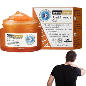 Emu Oil Turmeric Joint Gel for Joint Activities Soothing Massage Pain Relief Gel for Arthritis