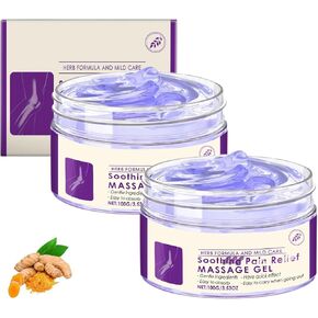 Kresin Joint Pain Gel Purple Gel, Soothes Knees, Lumbar, Neck, Hands, and Feet, for Joint Activities Throughout The Body (3.53 Ounce (Pack of 2))