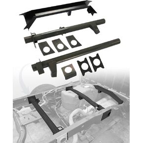Mountainpeak 3PCS Front and Rear Fuel Tank Support Crossmember and Rear Upper Shock Mount Crossmember Fit for 2007-2014 Chevy Silverado & GMC Sierra 1500 Ext and Crew Cab