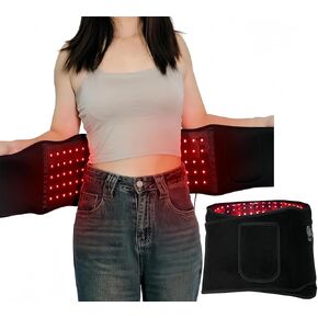 Red Light Therapy Belt - Red Light Therapy Device with Vibration Red Light Wrap Body Massage Pad - Infrared Light Therapy for Body Relief, Recovery