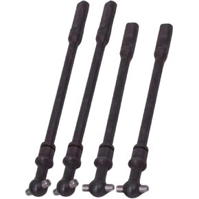 4PCS 45 Hardened Steel Wheel Axle Drive Shafts for RedCat 1/10 Everest Gen7 Pro/Sport - Precision CNC Machined Upgrade Parts Black