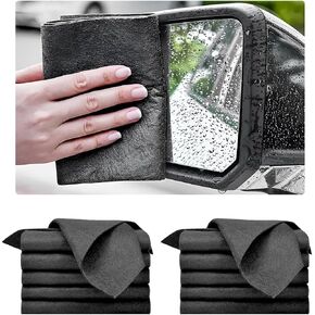 5PCS Thickened Magic Cleaning Cloth, 10"×8" Microfiber Cleaning Cloth Streak Free Polishing Towel, Reusable Lint Free Cleaning Rags for Car Mirror Glass Window TV Screen