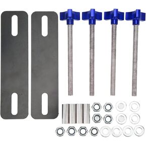 Traction Board Mounting Kit Off Road Traction Board Mounting Pins Adjustable Brackets Set Recovery Traction Tracks Mounting Kit for 4.72‑6.69in Recovery Tracks(Bule)