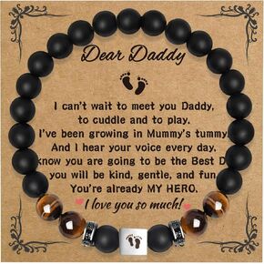 Father’s Day Bracelet,Bracelet for Men Dad Father Papa Grandpa Husband Son Brother Boyfriend Nephew Uncle Godfather.Bracelets Gifts for Birthday,Graduation,Anniversary,Valentine’s Day,Christmas