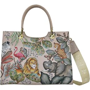 Anuschka Women's Original Hand-Painted Leather Medium Satchel