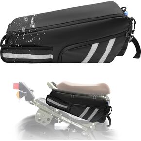 BORDAN Waterproof Under Seat Storage Bag Compatible with Honda Ruckus 2010-2025 Scooter Saddle Bags Cling Side Frame Bag Storage Bags with Shoulder Straps & Waterproof zips for Motorcycle