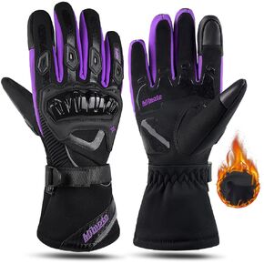 Motorcycle Gloves Windproof Waterproof Guantes Moto Women Motorbike Riding Gloves Touch Screen Moto Motocross Gloves Winter for Lady