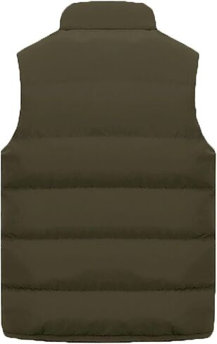 Winter Puffer Vest For Men,Lightweight Packable Ski Vest Zip Up Sleeveless Water Resistant Outerwear in Saudi Arabia
