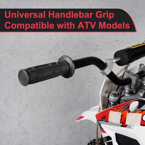 RUTU 7/8" ATV Grips 22mm Handlebar Grips with Anti-Slip Tread, TPR Rubber Quad Grips, Universal Fit for ATV, Quad, 4 Wheeler in Saudi Arabia