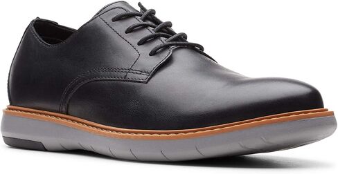 Clarks Men's Draper Lace Oxford, Black Leather with Grey Outsole, 11 M US in Kuwait