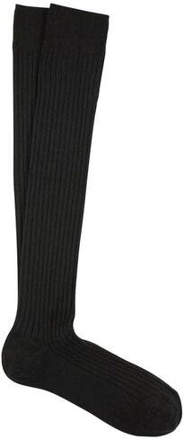 Marcoliani Milano Mens Over The Calf Ribbed Extrafine Merino Dress Socks in Kuwait