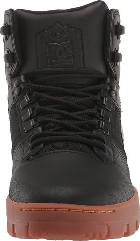 DC Men's Pure High-Top Water Resistant Boot Skate Shoe Snow, Black/Grey, 7.5 in Saudi Arabia