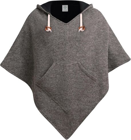 virblatt - Poncho Men and Poncho Women | Wool & Fleece | Wool Poncho Men | Unisex | Mens Poncho Hooded Pancho Winter in Kuwait