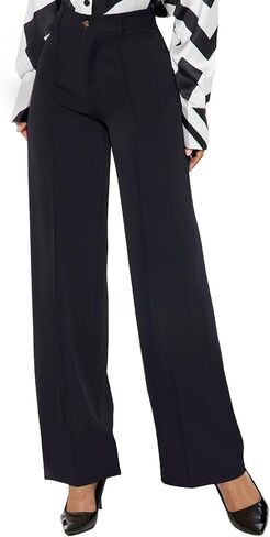 Work Pants for Women Straight Leg Trousers Pants High Waisted Business Casual Dress Pants Trendy Office Outfit in Saudi Arabia