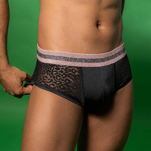 Men's Sexy Boxer Briefs Mesh Breathable Panties Lace Shorts Underwear Low Rise in Saudi Arabia