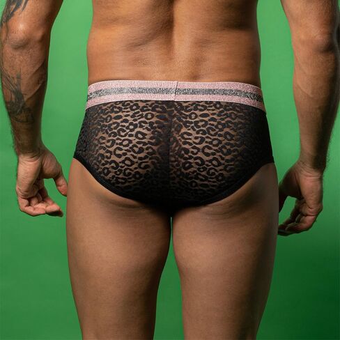 Men's Sexy Boxer Briefs Mesh Breathable Panties Lace Shorts Underwear Low Rise in Saudi Arabia