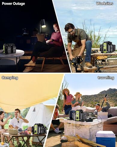 Taingwei 350W Leverter لبطارية Ryobi 18V ، 4 شركات DC 18V إلى AC 110-120V Battern Helperter مع 3 منفذ USB-A ، منفذ USB-C 1 ، ضوء 300LM LED لحالات الطوارئ في الهواء الطلق (أداة فقط)) in Kuwait