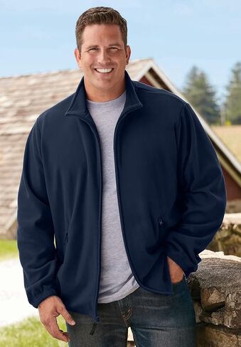 KingSize Men's Big & Tall Explorer Plush Fleece Full-Zip Fleece Jacket in Saudi Arabia