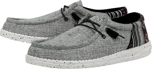 Hey Dude Men's Wally Funk Blue Waves Size 10 | Men’s Shoes | Men's Lace Up Loafers | Comfortable & Light-Weight in Saudi Arabia