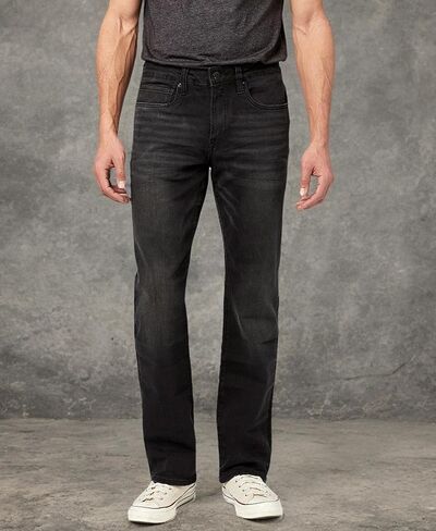 Buffalo David Bitton Men's Relaxed Straight Driven Jeans, Mid Blue Sanded, 42 30 in Saudi Arabia