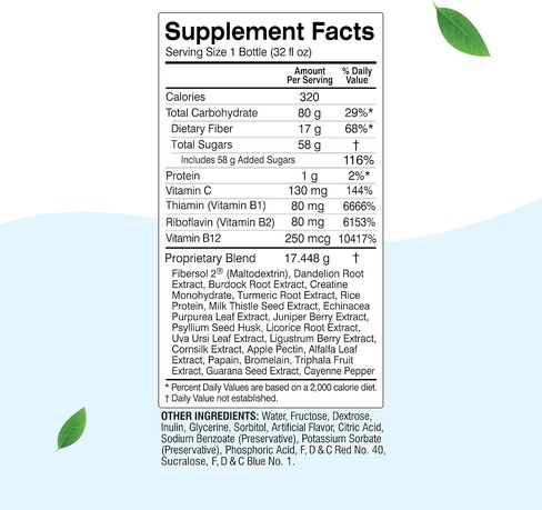 Herbal Clean QCarbo32 Same-Day Premium Detox Drink, Grape Flavor, 32 Fl Oz in Saudi Arabia