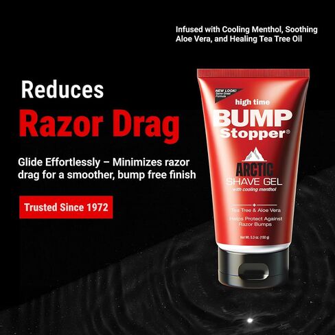High Time Bump Stopper Shave Gel W/Aloe& Tea Tree Oil 5.3oz in Saudi Arabia