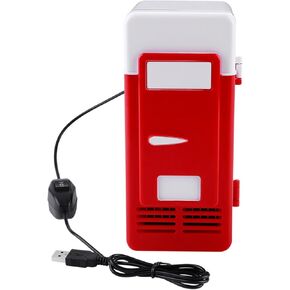 Car Mini Fridge Refrigerator Portable Quiet Camping Fridge Freezer Electric Cooler Box for Truck RV Boat Picnic Outdoor Travel (Red)