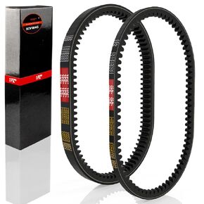 1PZ SCV-W4G 101916701 & 1016203 Golf Cart Generator Belt Kit & Clutch Drive Belt for Club Car DS (1997-UP) & Precedent (2004-UP), Fits FE290/FE350 Motors & Kawasaki OHV Gas Engine