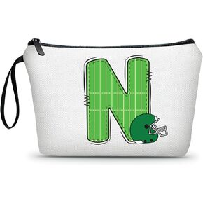 Soccer Gifts Personalized Soccer Ball Cosmetic Bag for Purse Birthday Inspirational Gifts for Girls Women Team Coach Mom Stuff Travel Organizer-M