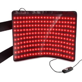 LOVTRAVEL 660nm LED Red Light Therapy for Body and 850nm Near Infrared Light Therapy Devices 21''x13'' Large Pads Belt Wearable Wrap for Leg Thigh Knee Belly Back Waist Pain Relief