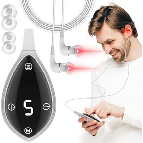 Upgrade Red Light Therapy for Ears, 650NM Red Light Ear Therapy Device, Portable Red Light Tinnitus Device