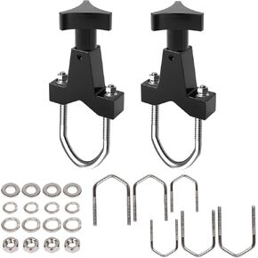 High-Lift Jack Mount 1-2.5 Inch Compatible with Jeep RZR Universal Vehicle Truck SUV RZR Offroad Polaris Aluminum Black