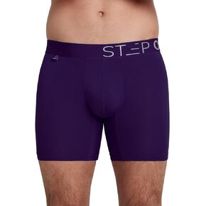 Step One | Mens Bamboo Boxer Brief (Longer) | Anti Chafe, Moisture Wicking Underwear for Men