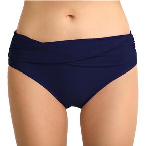 Women's Swimsuit Bikini Bottoms Full Coverage Ruched Bathing Suit Bottom