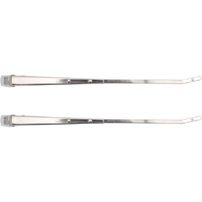 TRQ Windshield Wiper Arm Silver Compatible with 1966-1970 Ford Mustang