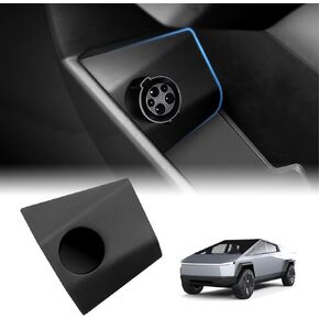 Charging Adapter Storage Box for Tesla Cybertruck 2024 2025, ABS Adapter Door Socket Compatible with Tesla Cybertruck Accessories 2024 2025 |Adaptor Not Included