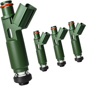 Set of 4 Upgraded Fuel Injectors Fit for L4 1.8L Toyota: Corolla 2000-2004, Matrix 2003-2006, Celica, MR2 Spyder, for Chevy Prizm 2000-2002, for Pontiac Vibe, OEM # 23250-0D040, 94859505