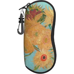Sunglasses Soft Case Ultra Light Neoprene Zipper Eyeglass Case With Belt Clip