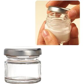 10Pcs Mini Glass Inkwell Ink Bottle Containers with Screw Lids for Calligraphy Oblique Nib Holder Stand Empty Dip Pen Ink Well Jars Desktop Decoration School Gifts(25ml)