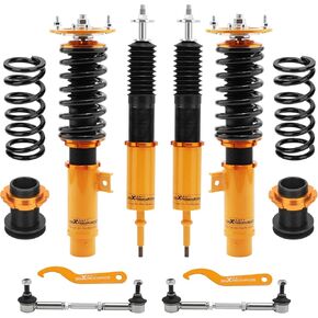 maXpeedingrods Coilovers for BMW 3 E90 2004-2011, for E91 2004-2012, for E92 2005-2013, for E93 2006-2013, Height Adjustable Coilovers Suspension Kit Shock Absorber, Lowering Kits Gold