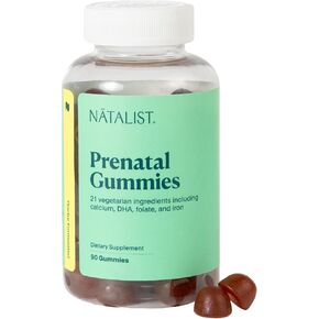 NATALIST Prenatal Gummies for Her Daily Preconception & Pregnancy Formula Women's Multivitamins + DHA Omega-3 from Algae - Mixed Berry, Vegetarian, Gluten-Free, Non-GMO - 90 Count