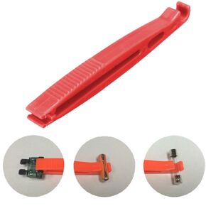 Red Car Van Blade Standard Fuse Glass Fuse Puller قم بإزالة أداة إدخال الإزالة