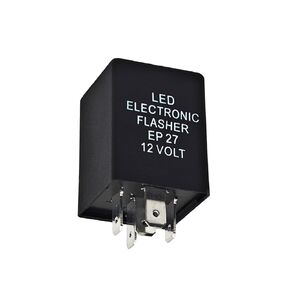 EP27 LED Flasher Relay, 5 Pin Relay for LED Turn Signal, Electronic Indicator for Fixing Hyper Flash Issue in Turn Signal Bulbs, Compatible with Ford Dodge Chevrolet Lincoln Mazda Mercury