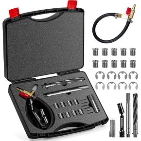38900 Two Valve Tool Kit Fit for Ford Triton for 1996-2003 Spark Plug Thread Repair Kit with 10*M14-1.25 Inserts Two Valve Cylinder Repair Kit for 4.6L 5.4L 6.8V-10 Two Valve Engines