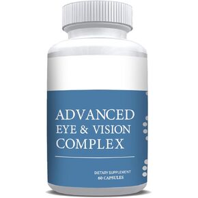 #1 Complete Research Vision Formula Advanced Eye Health Vitamin & Mineral Supplements for Adults w/Bilberry, Lutein, Zeaxanthin, Lycopene, Resveratrol | Supports Eye Strain, Dry Eyes 60 Capsules