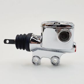 Chrome 3/4" Bore Rear Brake Master Cylinder for 2008-2023 Harley Electra Glide FLHT, Street Glide FLHX, Road Glide FLTR & Road King FLHR Touring Models - Replaces HD Part Number 41763-08B